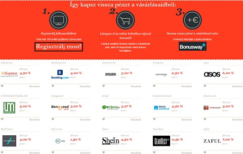 Pénzvisszatérítés az online vásárlásaid után!