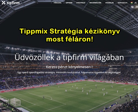  Tippmix Stratégiai kézikönyv - most féláron