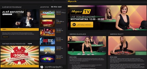 Vegas kaszinó, az első legális online kaszinó magyaroknak, izgalmas bónuszokkal, csinos élő dealerekkel!