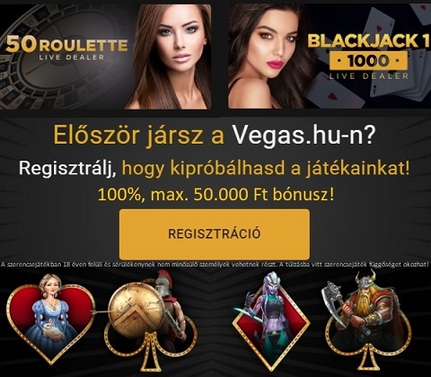 Vegas kaszinó, az első legális, adómentes nyereményekkel kecsegtető, online kaszinó magyaroknak, izgalmas bónuszokkal, csinos élő dealerekkel!