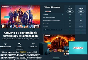 Sweet TV stream tv és film platform